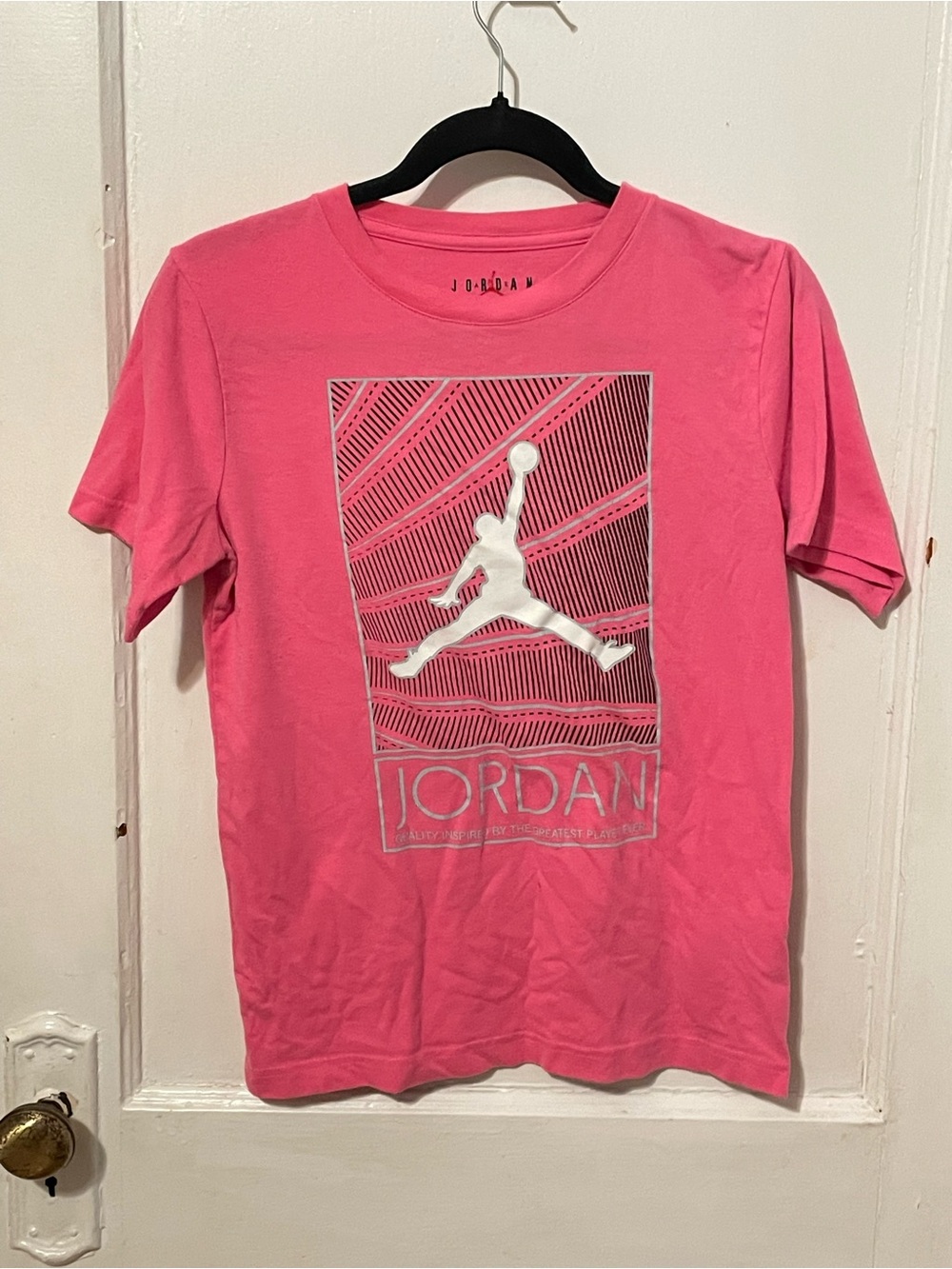 Jordan kids Pink Graphic Logo T-Shirt